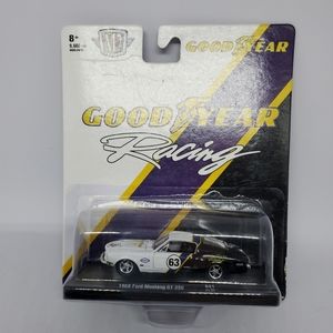M2 Goodyear Racing 1968 Ford Mustang GT390 1:64 Die-cast Collectible Car 2021
